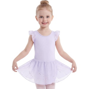 image:imageStelle Girls Flutter Sleeve Ballet Leotards Toddler Tutu Skirted DressesLavender