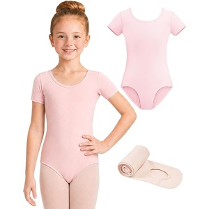 image:imageStelle Girls Short Sleeve Leotards with Tights for BalletDance OutfitsBallet Pink