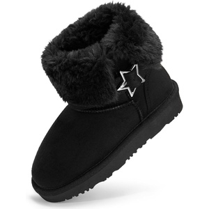 image:imageStelle Girls Winter Boots Faux Fur Lined FoldDown CollarBlack