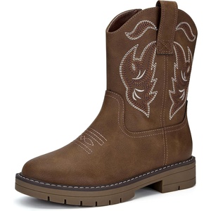 image:imageStelle Kids Cowboy Boots Toddler Girls Boys Western BootsChestnut