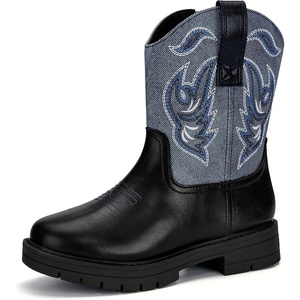 image:imageStelle Kids Cowboy Boots Toddler Girls Boys Western BootsDenim