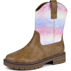 image:imageStelle Kids Cowboy Boots Toddler Girls Boys Western BootsRainbow Glitter
