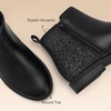 image:imageStelle Girls Ankle Boots Glitter Fall ShoesBlack