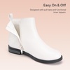image:imageStelle Girls Ankle Boots Glitter Fall ShoesWhite