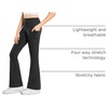 image:imageStelle Girls Flare Leggings with Pockets High Waisted Bootcut Yoga Pants01b1black