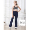 image:imageStelle Girls Flare Leggings with Pockets High Waisted Bootcut Yoga Pants02b2navy