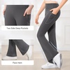 image:imageStelle Girls Flare Leggings with Pockets High Waisted Bootcut Yoga Pants04b4grey