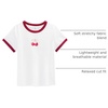 image:imageStelle Girls Retro Graphic T Shirt Soft Stretch Crewneck for SchoolCherrywhite