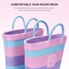 image:imageStelle Kids Rain Boots for Boys Girls Outdoor Play and Rainy DaysCotton Candy Stripe