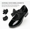 image:imageStelle Toddler Tap Shoes with Detachable BowToddlerLittle KidBig KidBlack