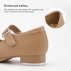 image:imageStelle Toddler Tap Shoes with Detachable BowToddlerLittle KidBig KidTan