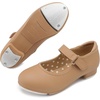 image:imageStelle Toddler Tap Shoes with Detachable BowToddlerLittle KidBig KidTan