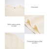 image:imageStelle Women Cotton T Shirts Short Sleeve Basic Tees Casual Boxy Crop TopsCreme