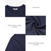 image:imageStelle Women Cotton T Shirts Short Sleeve Basic Tees Casual Boxy Crop TopsNavy