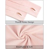 image:imageStelle Womens Seamless Long Sleeve Workout Tops Compression Athletic ShirtsBallet Pink