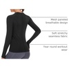 image:imageStelle Womens Seamless Long Sleeve Workout Tops Compression Athletic ShirtsBlack