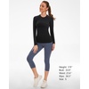 image:imageStelle Womens Seamless Long Sleeve Workout Tops Compression Athletic ShirtsBlackwithout Thumb Hole