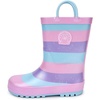 image:imageStelle Kids Rain Boots for Boys Girls Outdoor Play and Rainy DaysCotton Candy Stripe