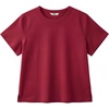 image:imageStelle Women Cotton T Shirts Short Sleeve Basic Tees Casual Boxy Crop TopsBurgundy