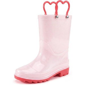 image:imageStelle Girls Rain Boots with EasyOn Handles Kids Boys BootsLight Pink