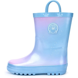 image:imageStelle Kids Rain Boots for Boys Girls Outdoor Play and Rainy DaysMermaid Ombre Glitter