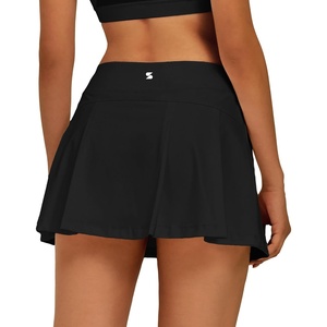 image:imageStelle Women Tennis Skirt High Waisted Athletic Golf Skorts with PocketsBlack