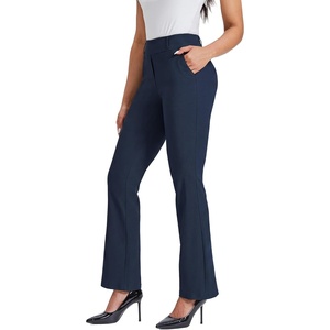image:imageStelle Womens Bootcut Dress Pants Stretchy Pull On Work Business SlacksNavy