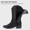 image:imageStelle Cowgirl Boots for Girls Kids Boys Cowboy BootsBlack