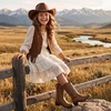 image:imageStelle Cowgirl Boots for Girls Kids Boys Cowboy BootsChestnut