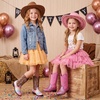 image:imageStelle Cowgirl Boots for Girls Kids Boys Cowboy BootsPink Glitter