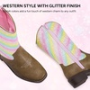 image:imageStelle Cowgirl Boots for Girls Kids Boys Cowboy BootsRainbow Sparkle