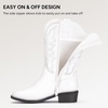 image:imageStelle Cowgirl Boots for Girls Kids Boys Cowboy BootsWhite