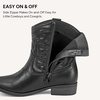 image:imageStelle Girls Glitter Cowgirl Boots Toddler Kids Cowboy BootsBlack