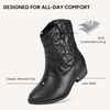 image:imageStelle Girls Glitter Cowgirl Boots Toddler Kids Cowboy BootsBlack