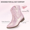 image:imageStelle Girls Glitter Cowgirl Boots Toddler Kids Cowboy BootsPearl Pink