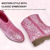 image:imageStelle Girls Glitter Cowgirl Boots Toddler Kids Cowboy BootsPink Glitter