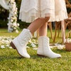 image:imageStelle Girls Glitter Cowgirl Boots Toddler Kids Cowboy BootsWhite