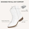 image:imageStelle Girls Glitter Cowgirl Boots Toddler Kids Cowboy BootsWhite