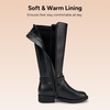 image:imageStelle Girls Knee High Boots with Side Zipper Tall BootsBlack
