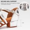 image:imageStelle Girls Latin Dance Shoes Low Heel Ballroom SalsaSilver