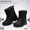 image:imageStelle Girls Snow Boots Waterproof EasyOn NonSlip Winter BootsBlack