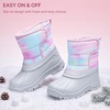 image:imageStelle Girls Snow Boots Waterproof EasyOn NonSlip Winter BootsRainbow