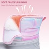 image:imageStelle Girls Snow Boots Waterproof EasyOn NonSlip Winter BootsRainbow