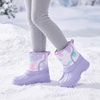image:imageStelle Girls Snow Boots Waterproof EasyOn NonSlip Winter BootsTie Dye Lavender