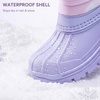 image:imageStelle Girls Snow Boots Waterproof EasyOn NonSlip Winter BootsTie Dye Lavender