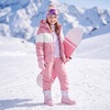 image:imageStelle Girls Snow Boots Waterproof EasyOn NonSlip Winter BootsTie Dye Marshmallow