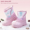 image:imageStelle Girls Snow Boots Waterproof EasyOn NonSlip Winter BootsTie Dye Marshmallow