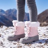 image:imageStelle Girls Snow Boots with Faux Fur Collar Kids Winter Warm BootBlush Pink