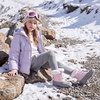 image:imageStelle Girls Snow Boots with Faux Fur Collar Kids Winter Warm BootBlush Pink