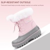 image:imageStelle Girls Snow Boots with Faux Fur Collar Kids Winter Warm BootBlush Pink